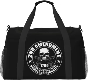 Second Amendment To The United States Constitution Travel Duffel Bag Mens Woman'S Travel Duffel Bag For Travel Gym Weekend Luggage Bag