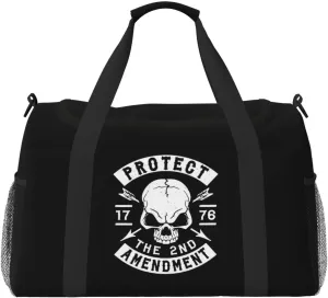 Second Amendment Travel Duffel Bag Men Women Weekender Bag For Travel Gym Weekend Item Bag
