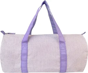 Seersucker Kids Toddler Light Weight Roomy Overnight Weekend Travel Duffel Bag (Purple)