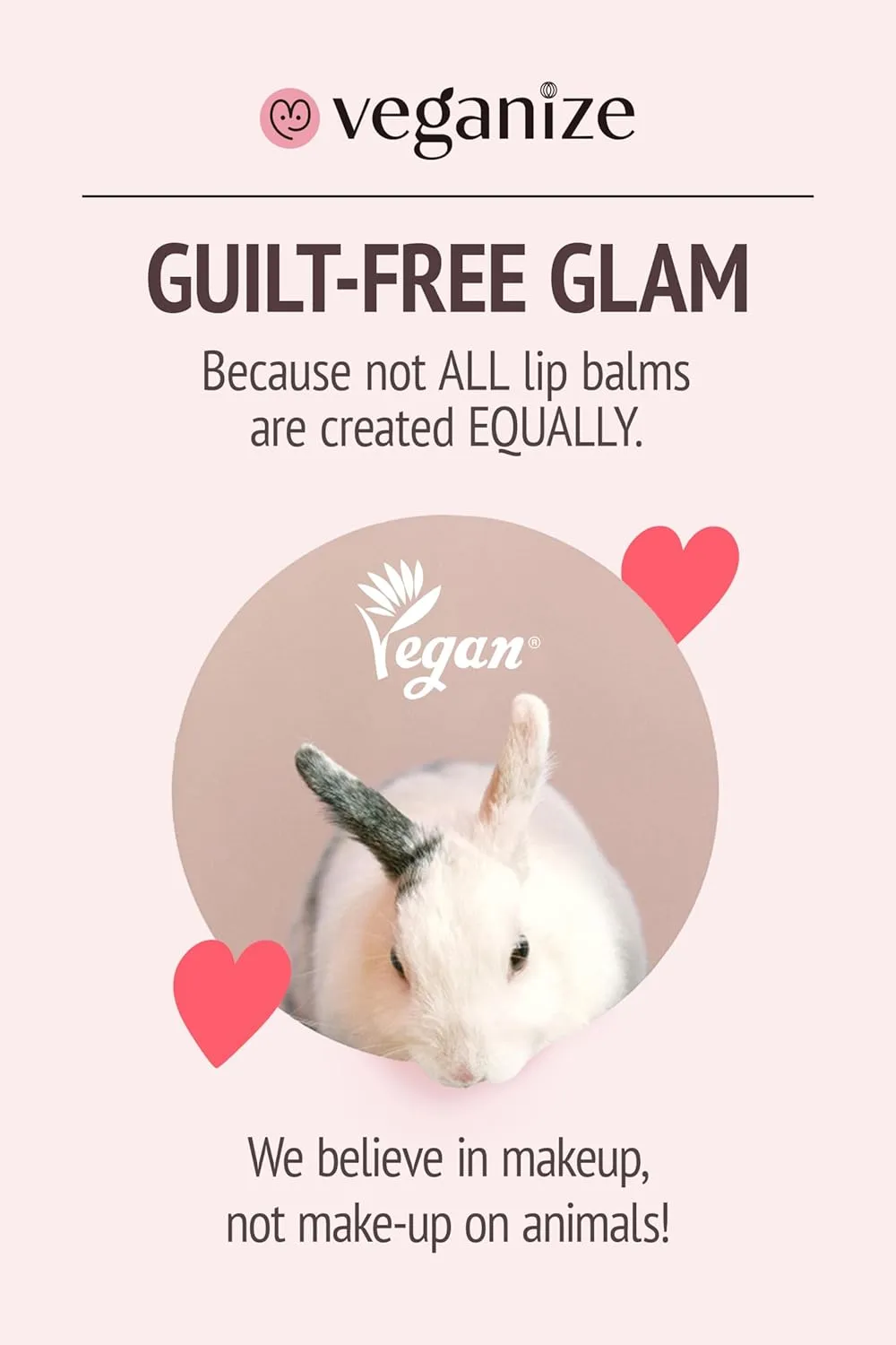 Self Beauty Vegan Korean Lip Balm Moisturizing Care - Collagen Lip Glass Hydrating, Hyaluronic Lip Gloss Repair - 0.06 oz (#2 Shy Pink)