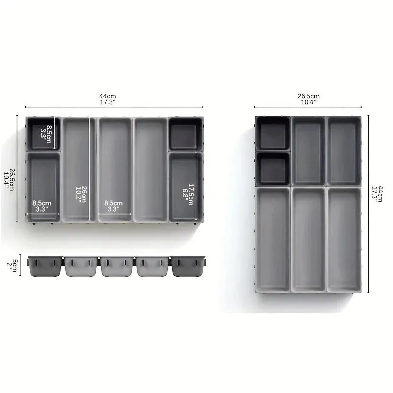 Set of Drawer Organizer Storage Bins