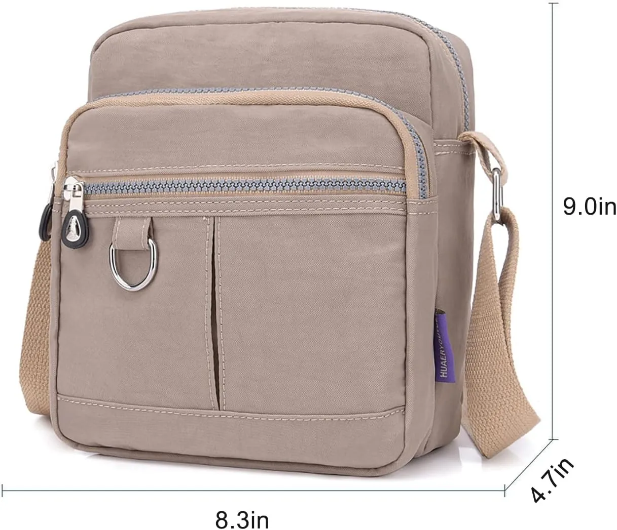 Shoulder Handbags for Women Multiple Pockets Crossbody Purse Bags Waterproof Nylon Messenger Bag
