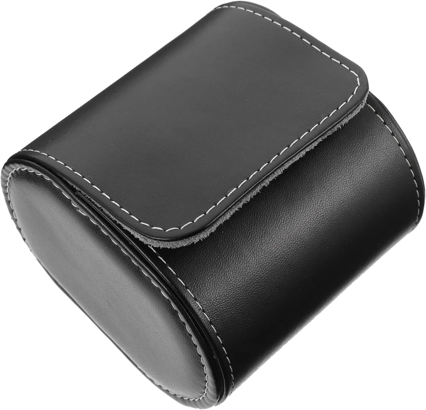 Single Slot Watch Storage Box Portable Jewelry Box for Mechanical Watches Elegant Design for Home Travel Lightweight PU Case with Press Button Closure