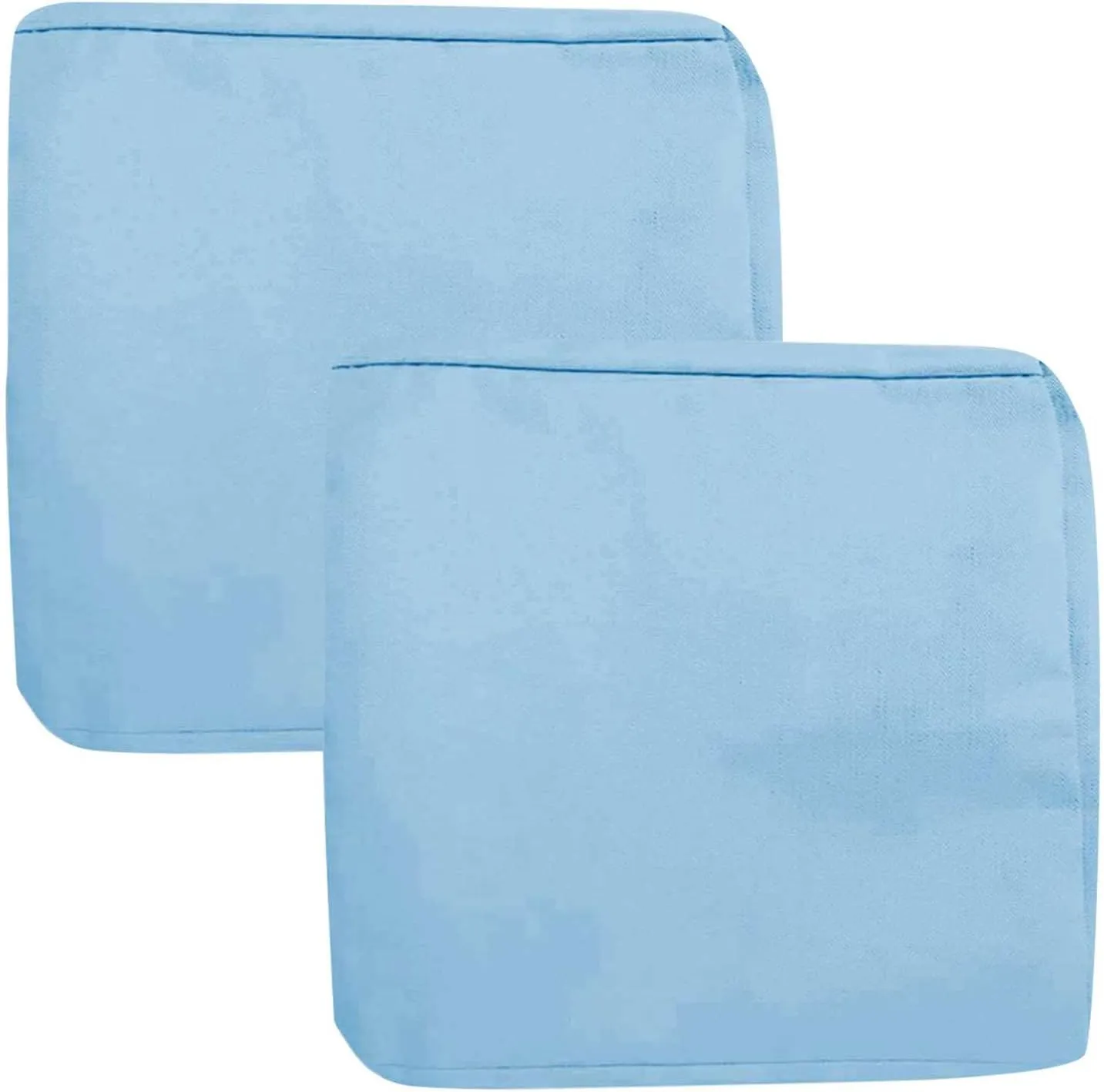 SK Studio Patio Cushion Covers Replacement, 2 Pack Waterproof Outdoor Furniture Seat Cushion Slipcover with Zipper for Garden and Backyard, Blue