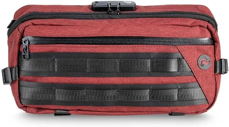 Skunk Sling Smell Proof Bag Medium w/Combo Lock (Burgundy)