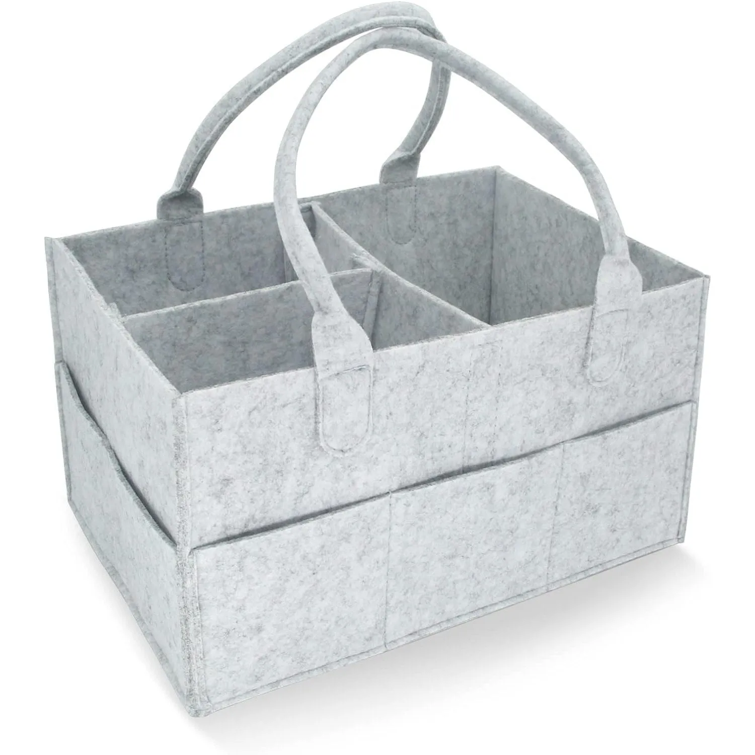 SKY-TOUCH Baby Diaper Caddy Organizer Tote Bag - Nursery Storage Bin for Changing Table | Portable Car Travel Organizer