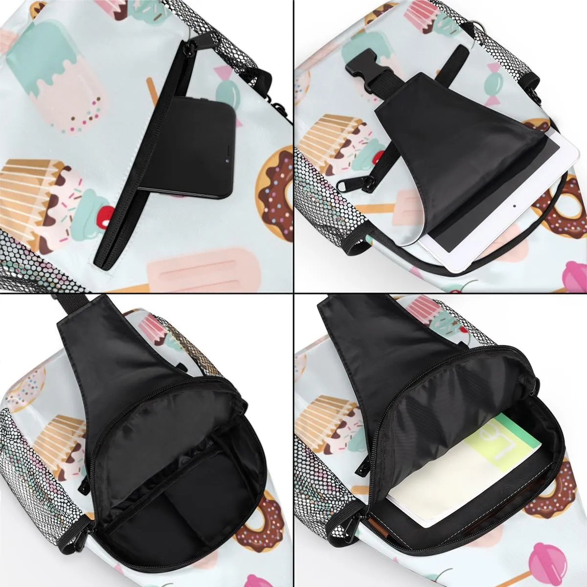 Sling Bag for Women Men Chest Shoulder Backpack Multipurpose Crossbody Bag Lightweight Travel Hiking Daypack
