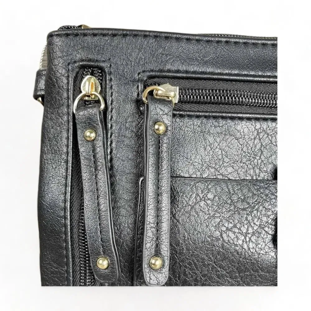 Sling Bag - PU leather Black