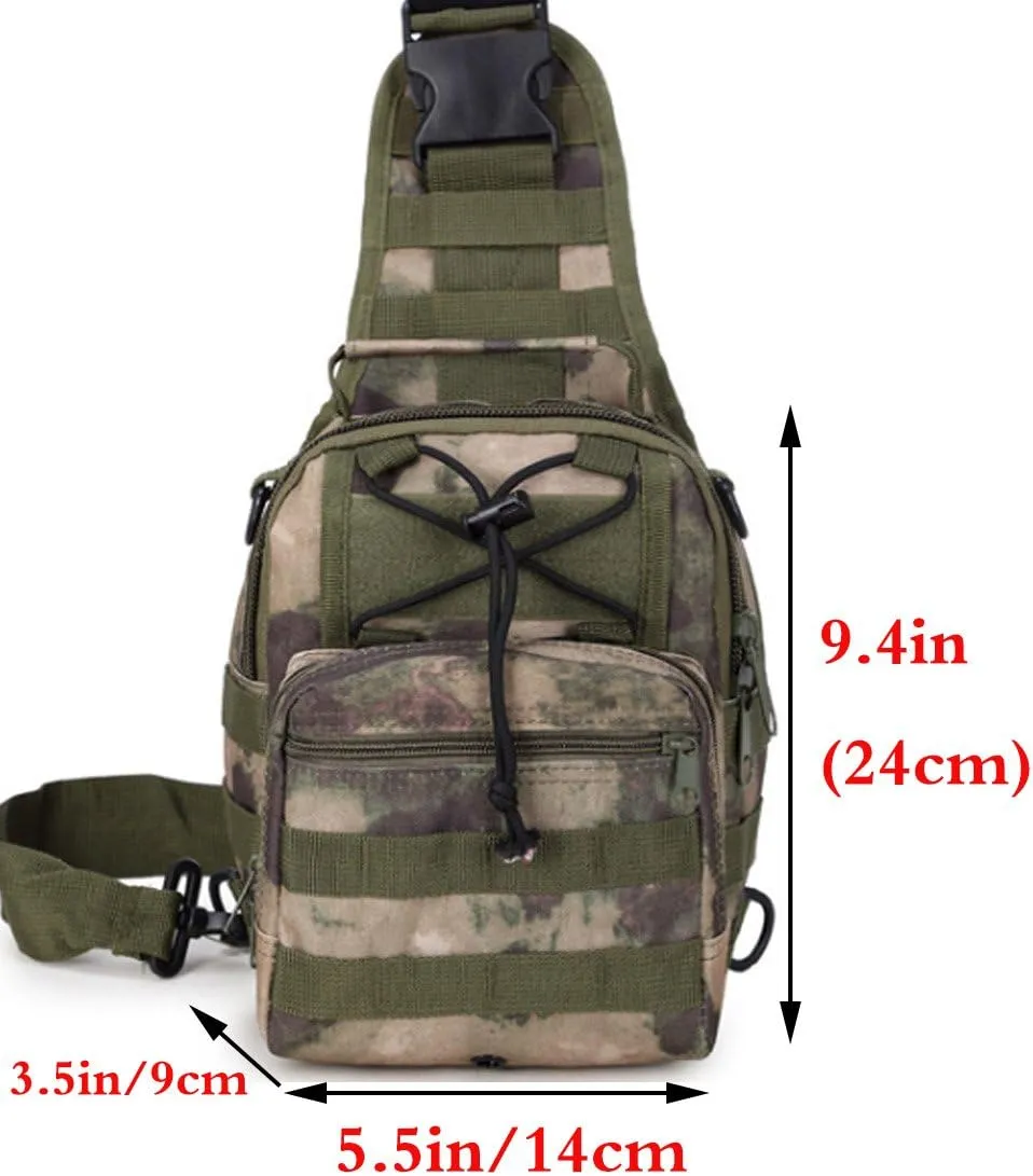 Small Hiking Daypack Sling Chest Bag Multifunctional Shoulder Messenger Crossbody Backpack Camping Pack
