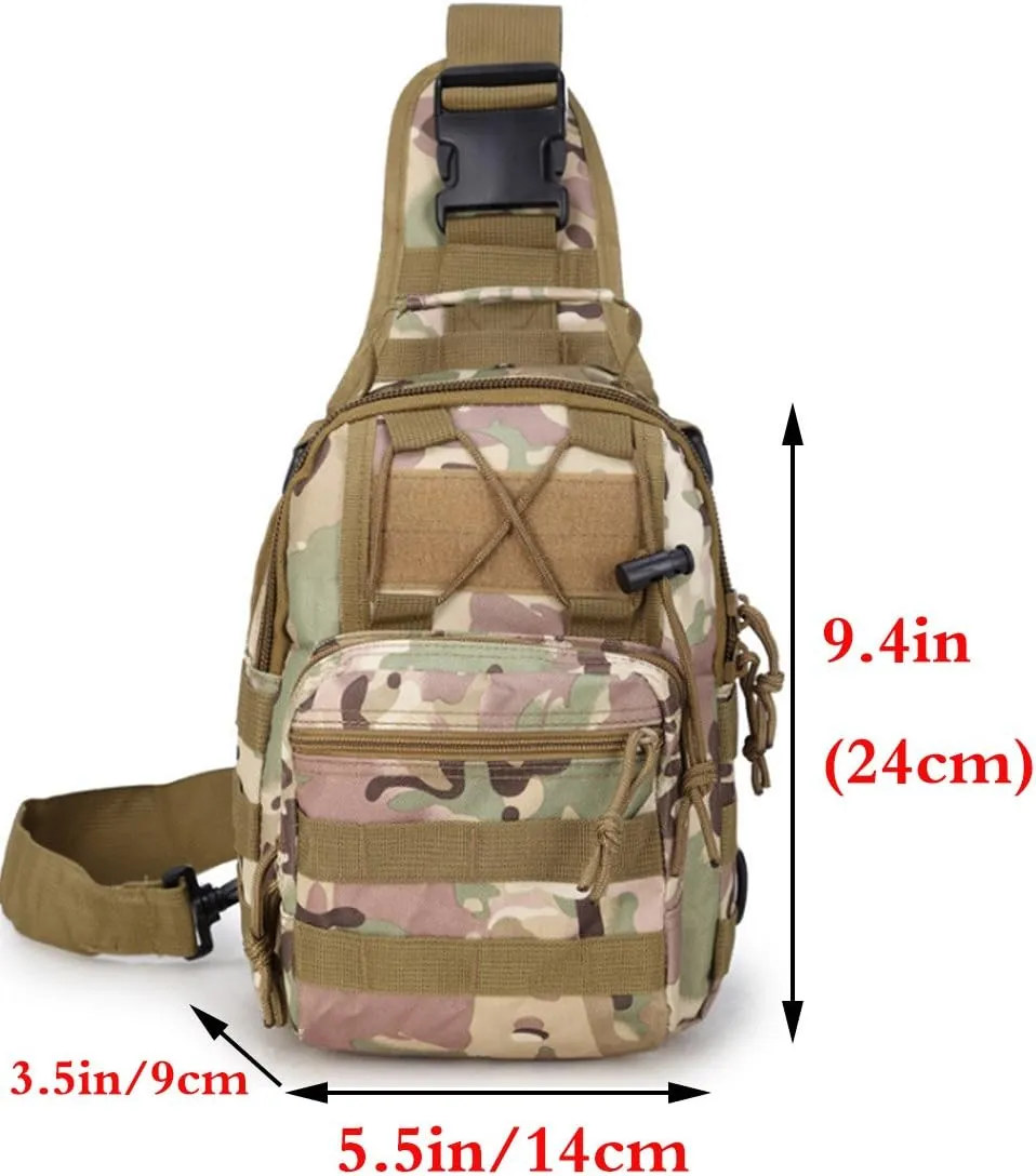 Small Hiking Daypack Sling Chest Bag Multifunctional Shoulder Messenger Crossbody Backpack Camping Pack