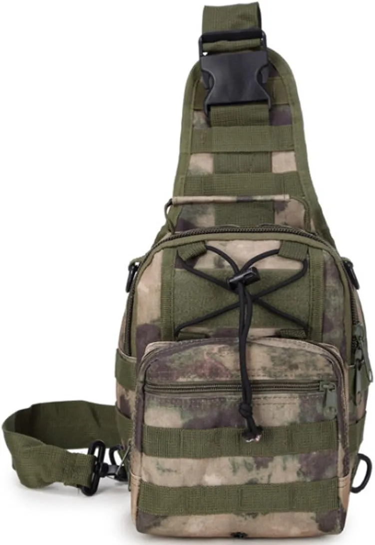 Small Hiking Daypack Sling Chest Bag Multifunctional Shoulder Messenger Crossbody Backpack Camping Pack