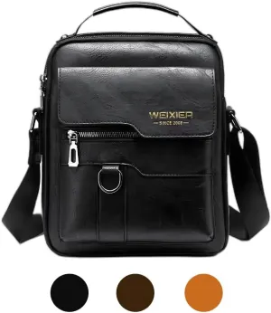 Small Messener Bag for Men, Man Purse Crossbody Shoulder Bags, Men Casual Sling Pack Men Briefcase for Work Business Travel