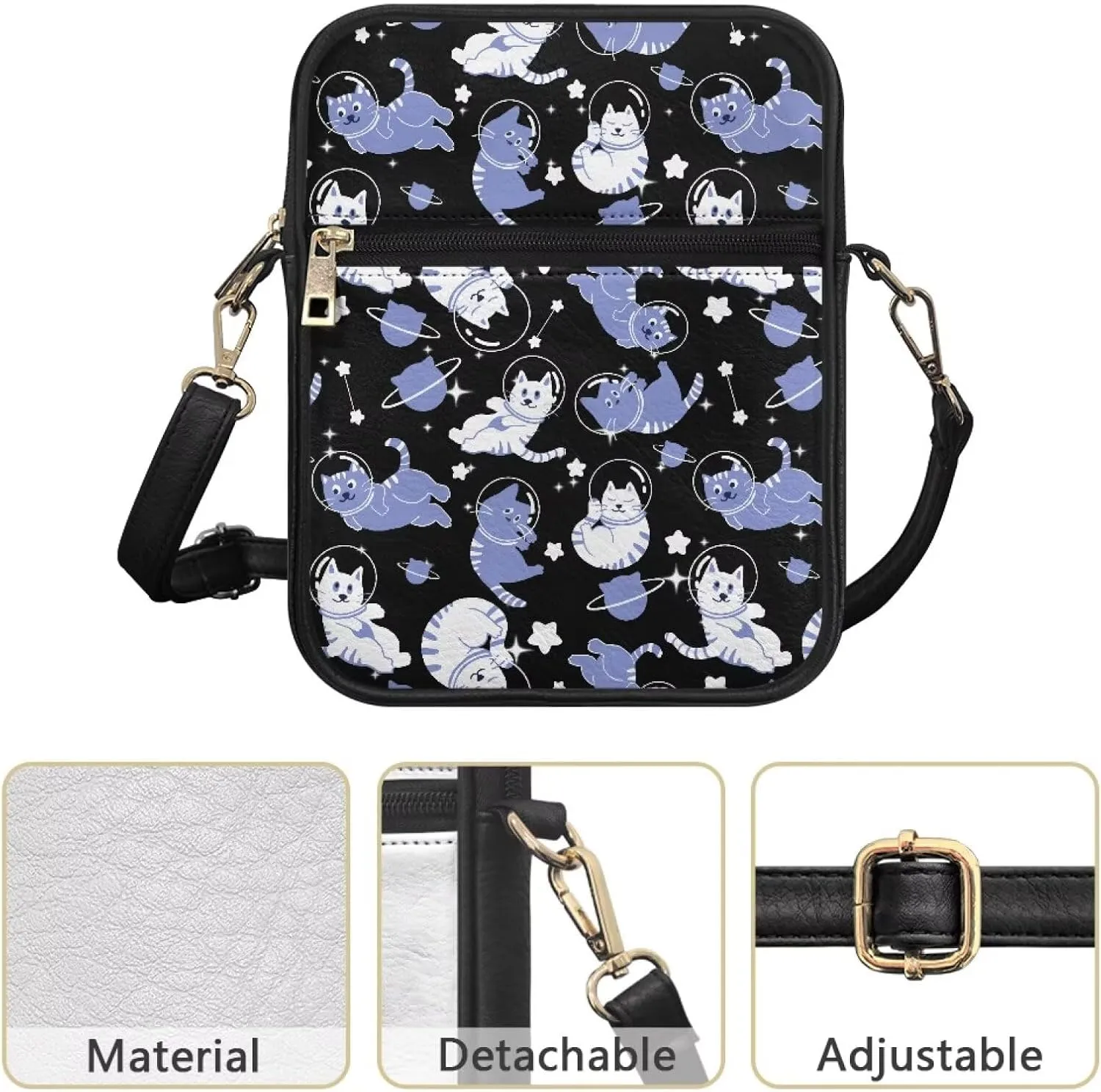 Small Messenger Bag for Women Work Lightweight Multipurpose Crossbody Shoulder Bag Travel Hiking Daypack