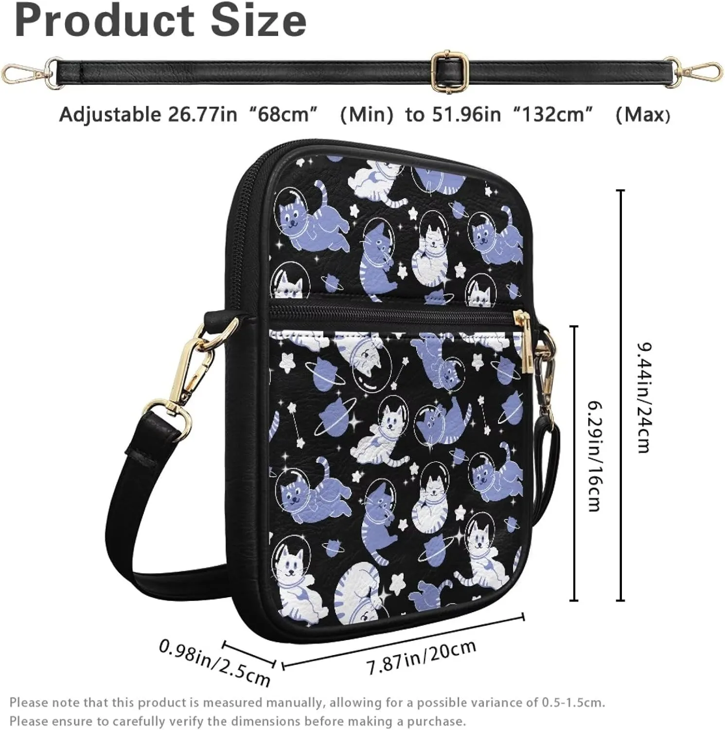 Small Messenger Bag for Women Work Lightweight Multipurpose Crossbody Shoulder Bag Travel Hiking Daypack