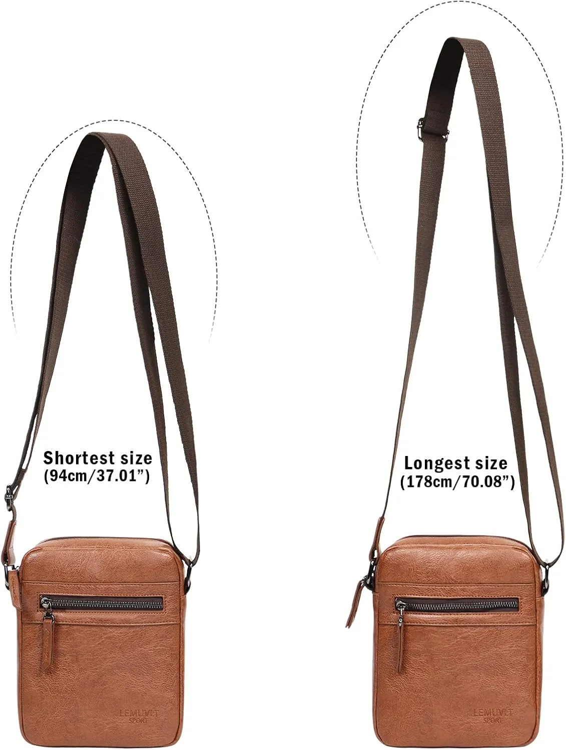 Small/Medium Crossbody bag for men shoulder bag mens purse satchel leather messenger bag gift man