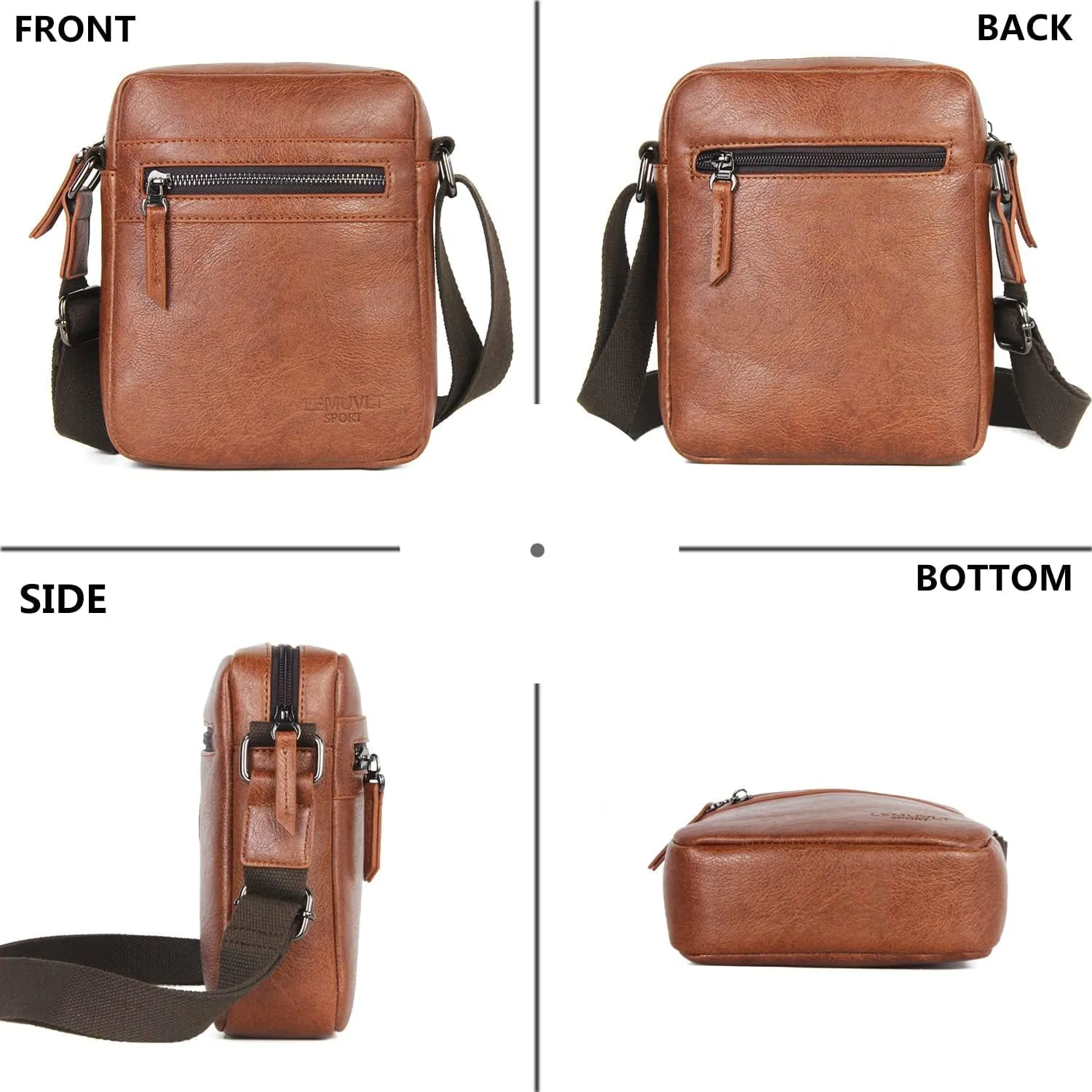 Small/Medium Crossbody bag for men shoulder bag mens purse satchel leather messenger bag gift man