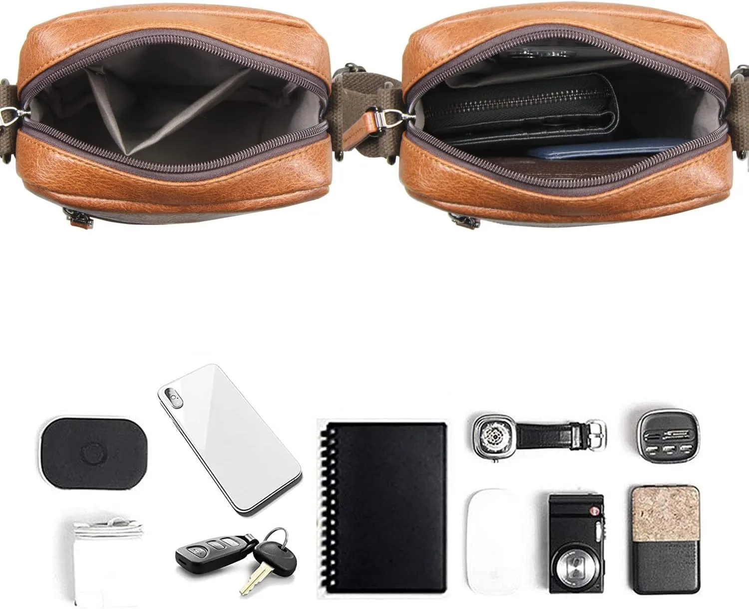 Small/Medium Crossbody bag for men shoulder bag mens purse satchel leather messenger bag gift man