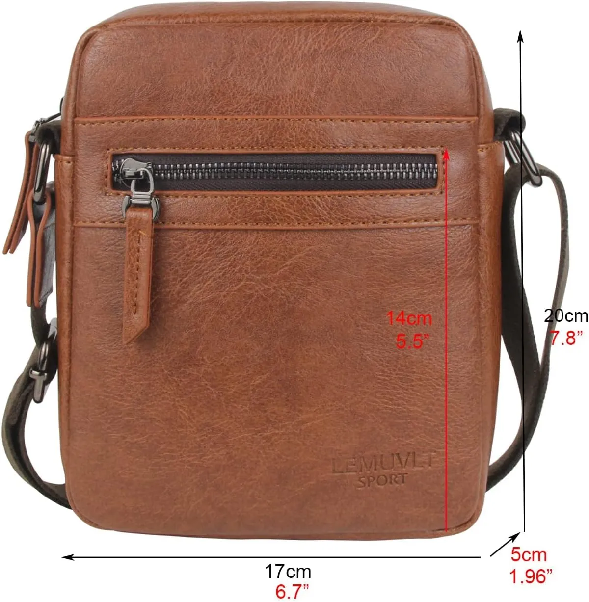 Small/Medium Crossbody bag for men shoulder bag mens purse satchel leather messenger bag gift man