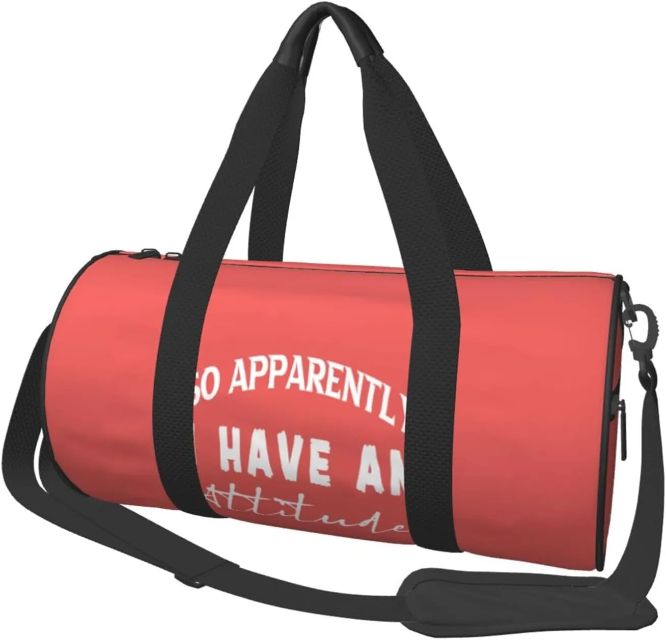 So Apparently I Have An Attitude Duffel Bag Gym Bag Travel Sports Tote Large Foldable Beach Swim Yoga3
