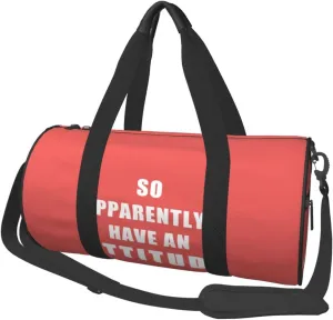 So Apparently I Have An Attitude Duffel Bag Gym Bag Travel Sports Tote Large Foldable Beach Swim Yoga70