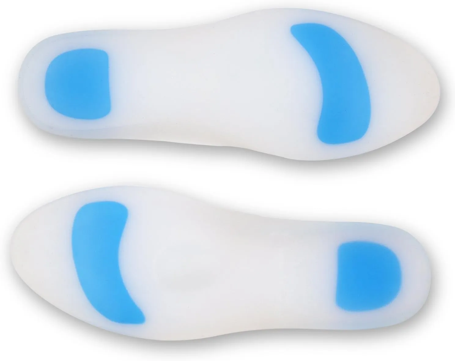 Soles Silicone Shoe Inserts (Pair) Orthopedic Support for Walking, Running, and Fitness - Soft, Comfortable, Hypoallergenic Design - L / 40-41-42