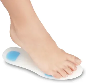 Soles Silicone Shoe Inserts (Pair) Orthopedic Support for Walking, Running, and Fitness - Soft, Comfortable, Hypoallergenic Design - L / 40-41-42