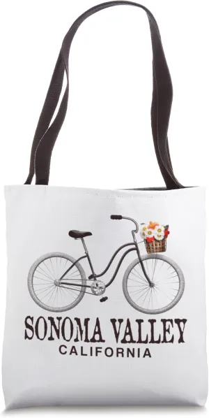Sonoma Valley California Travel Vacation Holiday Tote Bag