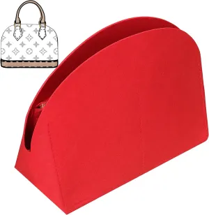 Soyizom Purse Organizer for Alma insert, Felt Bag Organizer Purse Organizer Insert For Alma PM BB insert organizer(BB,Red)