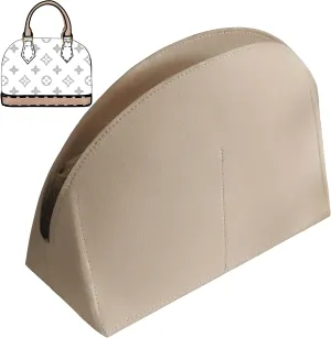 Soyizom Purse Organizer for Alma insert, Felt Bag Organizer Purse Organizer Insert For Alma PM BB insert organizer(PM,Beige)