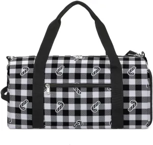Sport Gym Duffel with Shoe Compartment Wet Pocket, Candy-cane-pattern Shoulder Travel Bag for Women Men