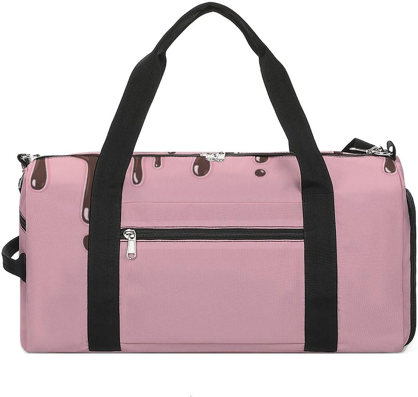 Sport Gym Duffel with Shoe Compartment Wet Pocket, Chocolate-melted-cute Shoulder Travel Bag for Women Men, style-2