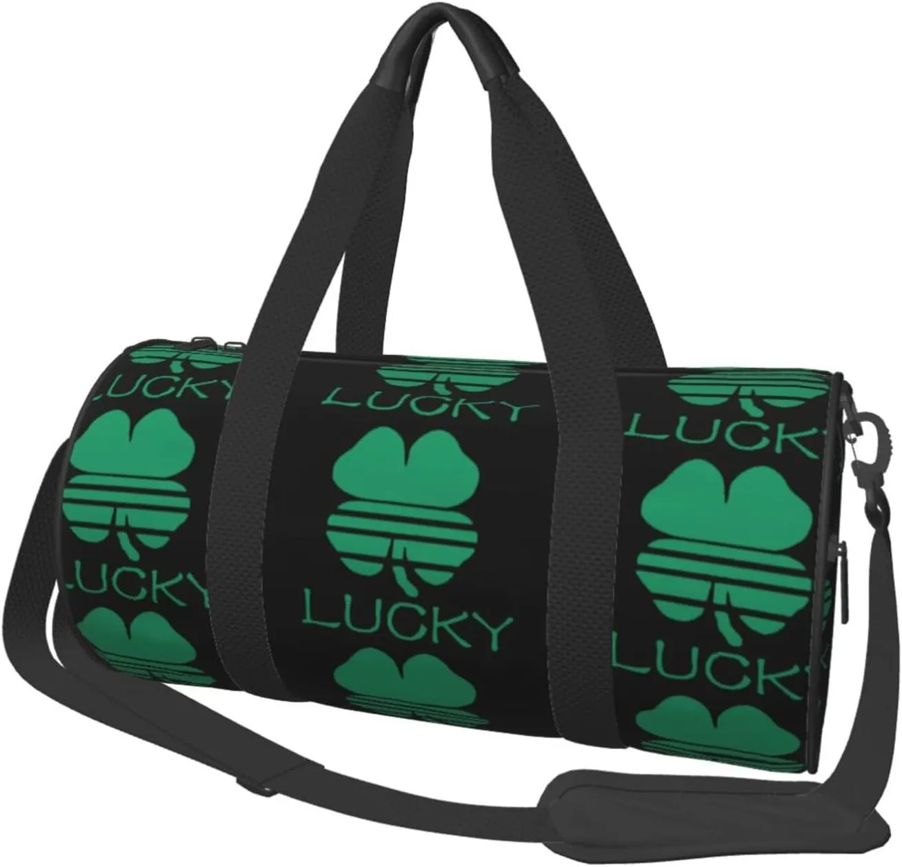 Sports Duffel Lucky Clover Saint Patrick Day Round Gym Bag For Men/Women Dance Travel Weekender