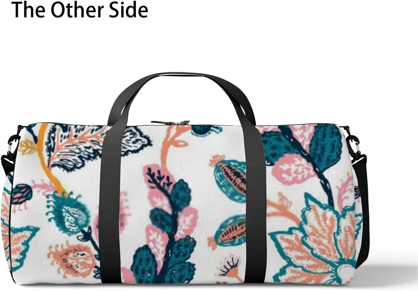 Sports Gym Bag for Women and Men Waterproof Fantasy Floral Paisley Style Duffel Bag Lightweight Carryon Traveling Boarding Gripsack