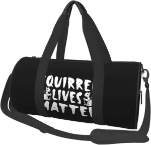 Squirrel Lives Matter Duffel Bag Gym Bag Travel Sports Tote Large Foldable Beach Swim Yoga1