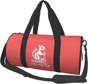 Squirrel Lives Matter Duffel Bag Gym Bag Travel Sports Tote Large Foldable Beach Swim Yoga3