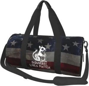 Squirrel Lives Matter Duffel Bag Gym Bag Travel Sports Tote Large Foldable Beach Swim Yoga4