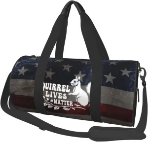 Squirrel Lives Matter Duffel Bag Gym Bag Travel Sports Tote Large Foldable Beach Swim Yoga7