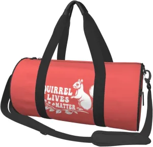 Squirrel Lives Matter Duffel Bag Gym Bag Travel Sports Tote Large Foldable Beach Swim Yoga8
