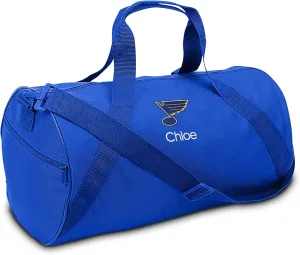 St. Louis Blues Personalized Youth Duffel Bag (Royal Blue)