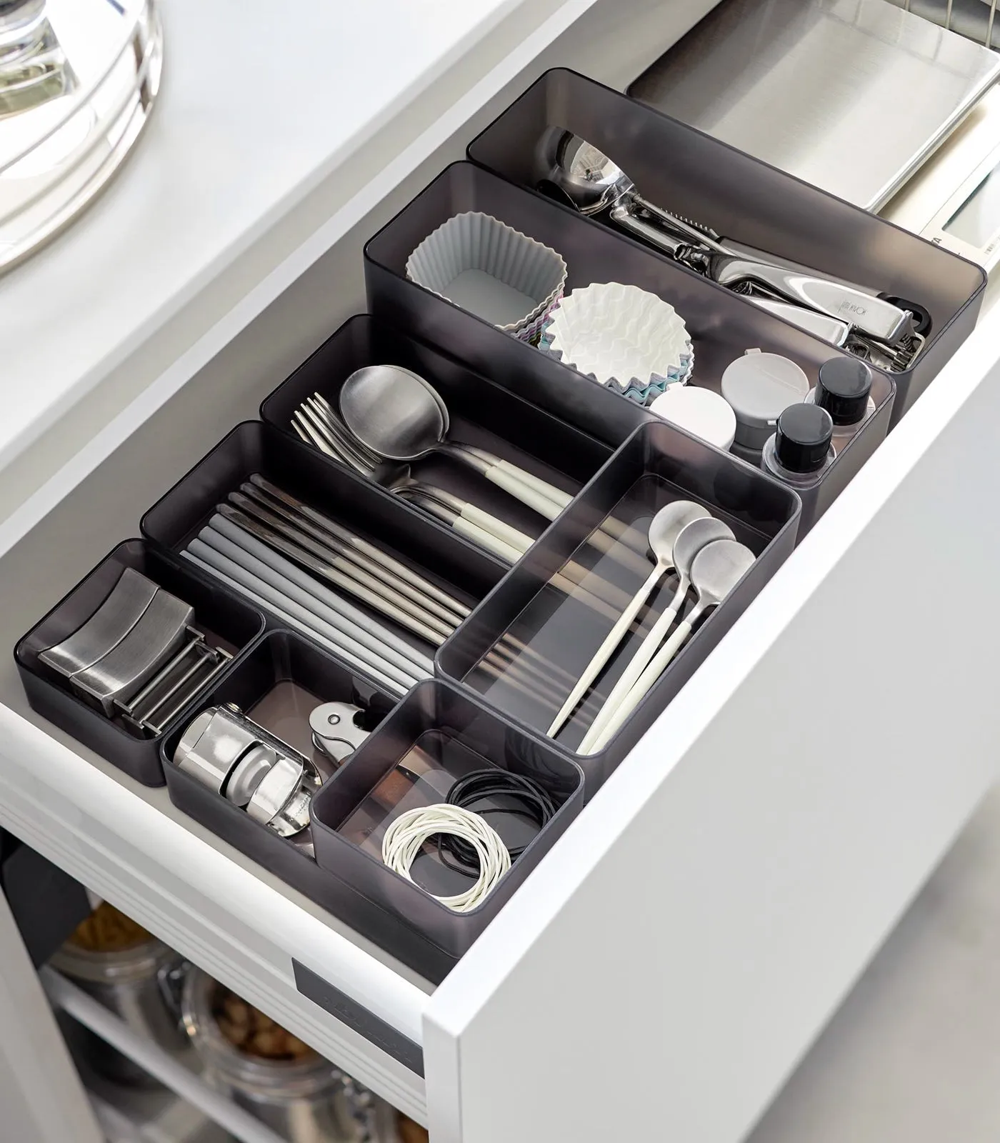 Stackable Clear Organizers [Set of 2] - Four Sizes from Yamazaki Home