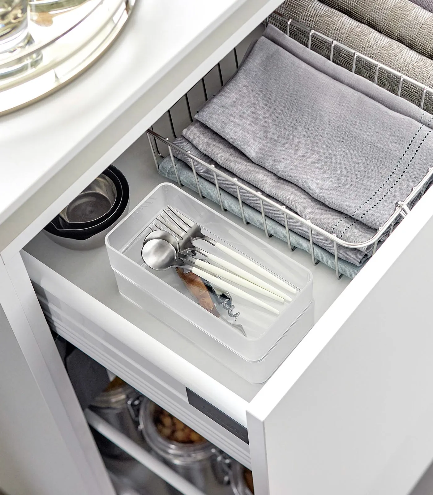 Stackable Clear Organizers [Set of 2] - Four Sizes from Yamazaki Home