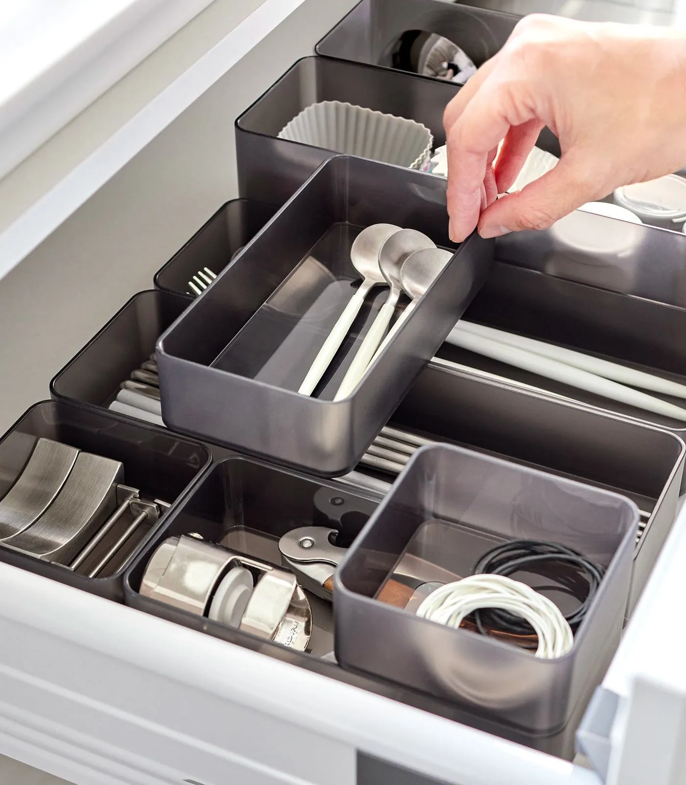 Stackable Clear Organizers [Set of 2] - Four Sizes from Yamazaki Home