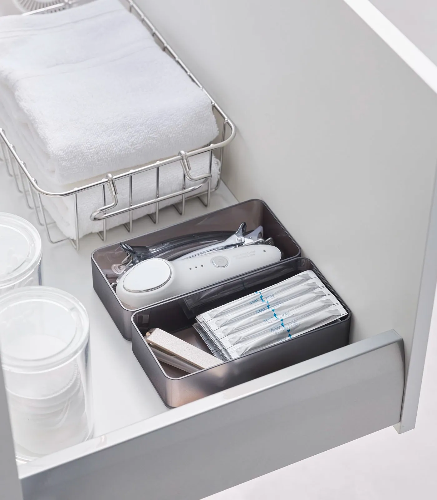 Stackable Clear Organizers [Set of 2] - Four Sizes from Yamazaki Home