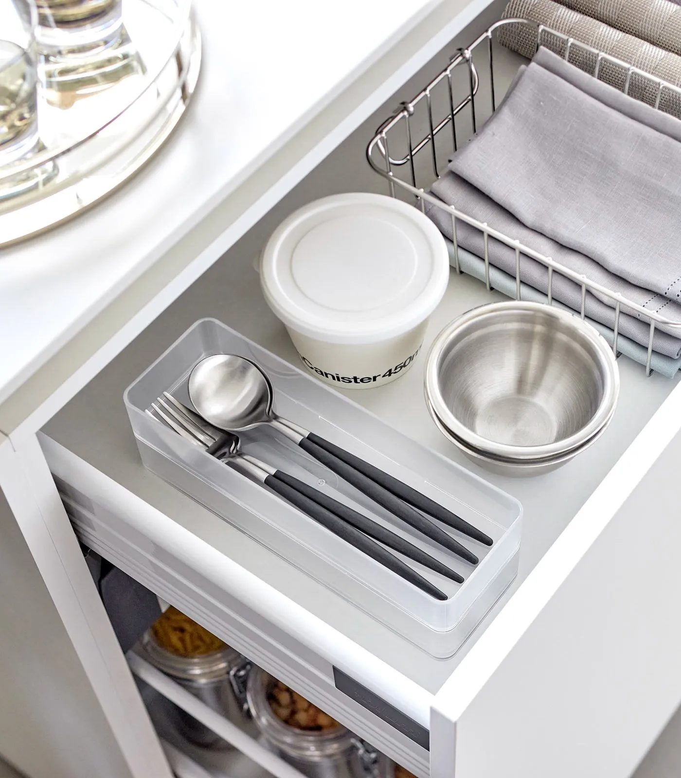 Stackable Clear Organizers [Set of 2] - Four Sizes from Yamazaki Home