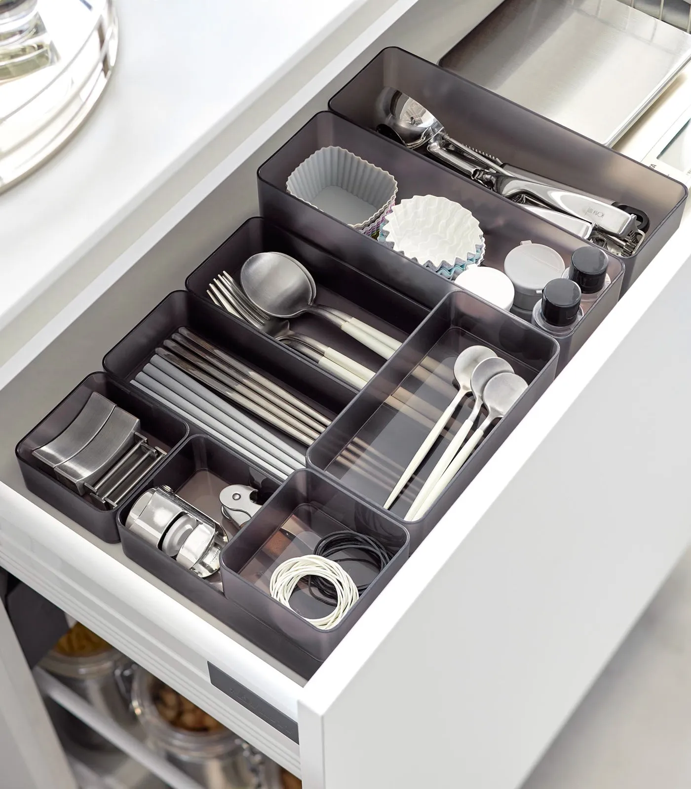 Stackable Clear Organizers [Set of 2] - Four Sizes from Yamazaki Home