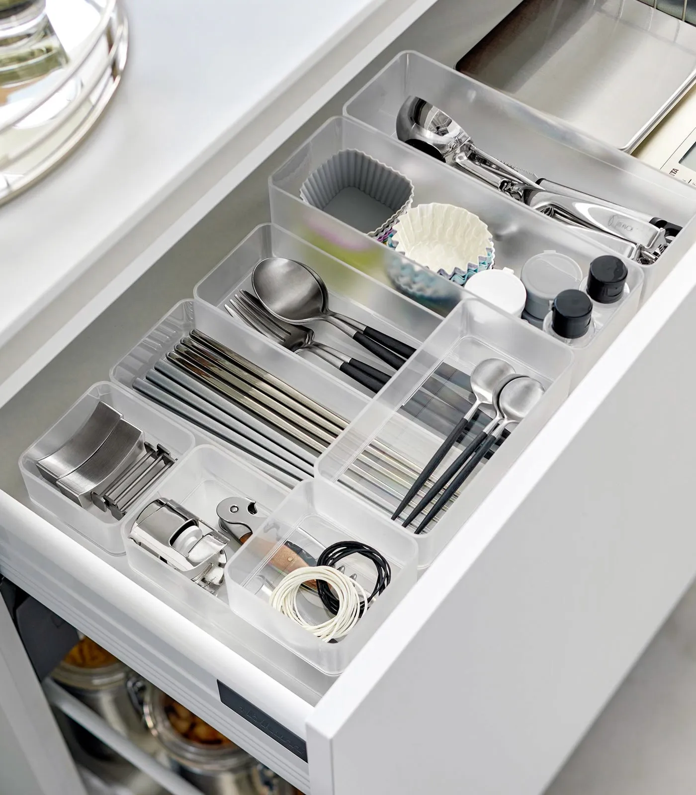 Stackable Clear Organizers [Set of 2] - Four Sizes from Yamazaki Home