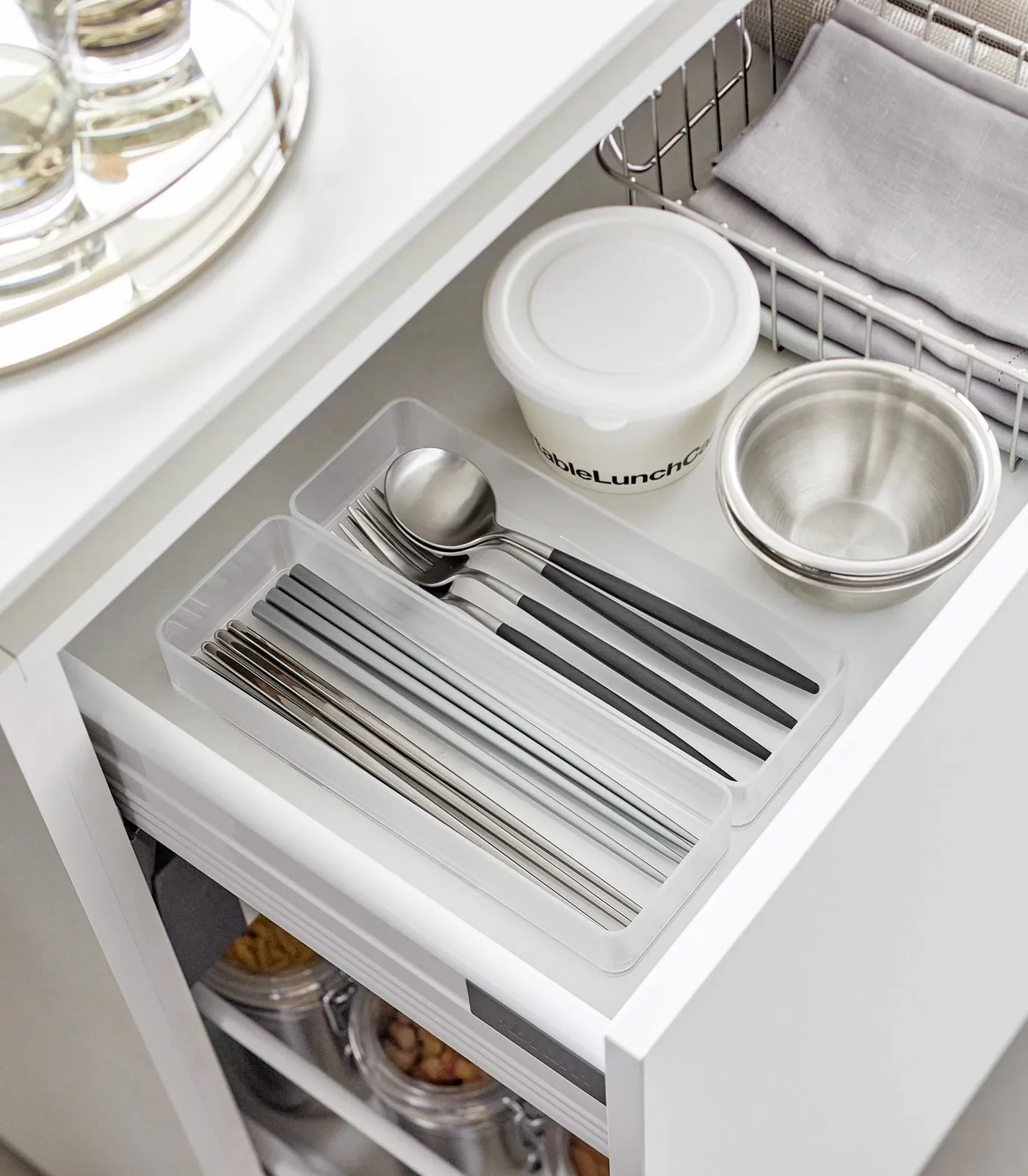 Stackable Clear Organizers [Set of 2] - Four Sizes from Yamazaki Home