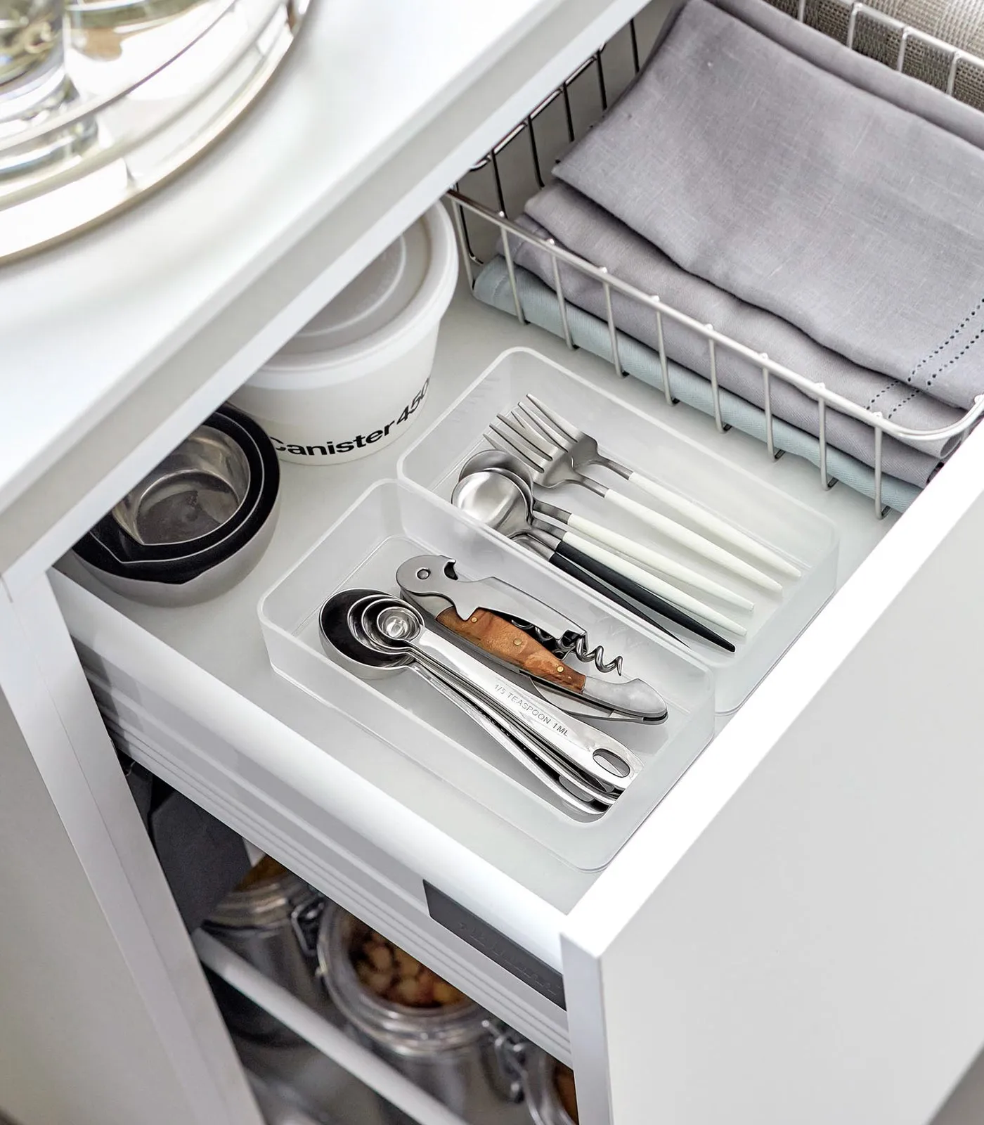 Stackable Clear Organizers [Set of 2] - Four Sizes from Yamazaki Home