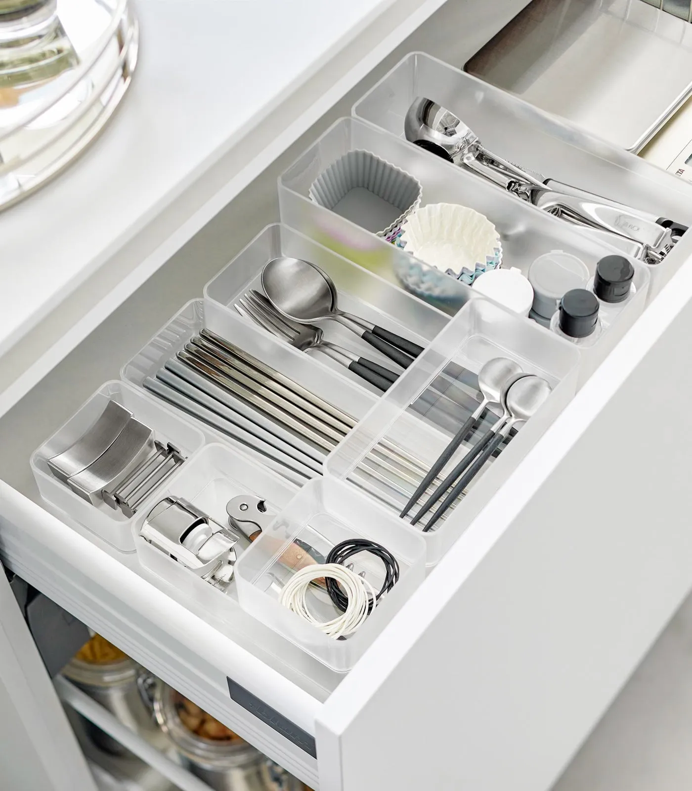Stackable Clear Organizers [Set of 2] - Four Sizes from Yamazaki Home
