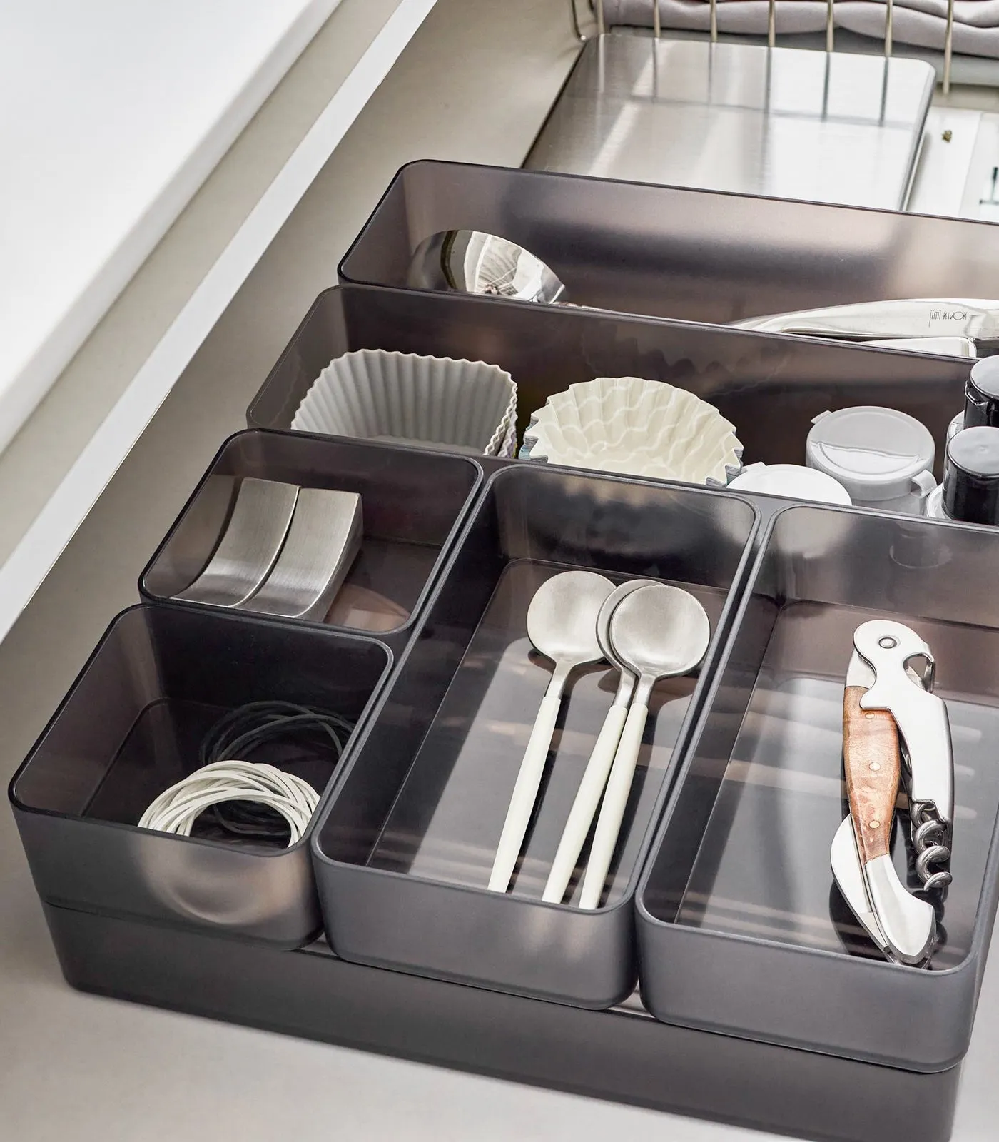 Stackable Clear Organizers [Set of 2] - Four Sizes from Yamazaki Home